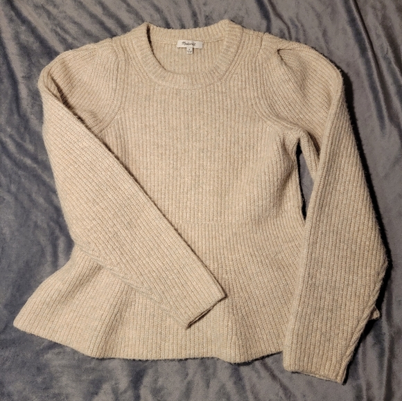 Madewell Peplum Pullover Sweater - Picture 4 of 8